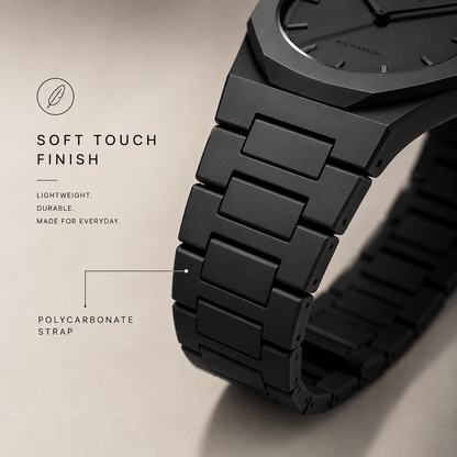 Polycarbon Unisex Luxury Watch, Polycarbonate Quartz Movement, Polycarbonate Strap - Copy Watch